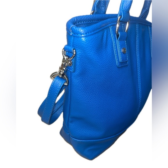 Jewell Thirty One Pebble Blue Cobalt Crossbody Large Tote with Strap - Picture 4 of 16